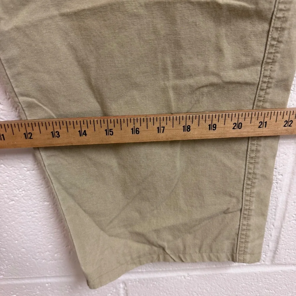 LL Bean Mens Convertible Zip Off Cargo Pants 35x32 Khaki Utility Hiking Pants